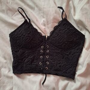 Front Lace Up Corset